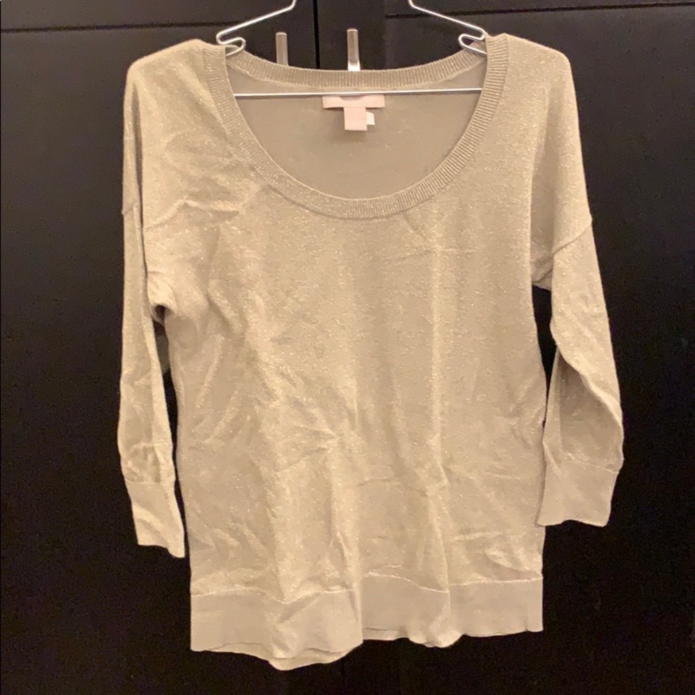 NWOT Gold Sparkly Banana Republic Sweater